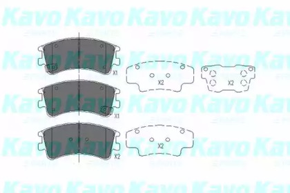 Комплект тормозных колодок (KAVO PARTS: KBP-4512)