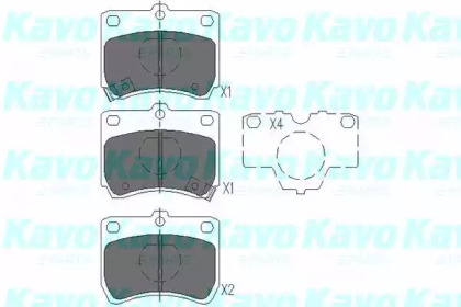 Комплект тормозных колодок (KAVO PARTS: KBP-4520)