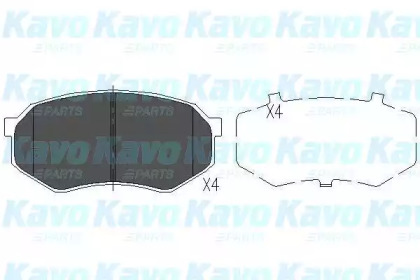 Комплект тормозных колодок (KAVO PARTS: KBP-4524)