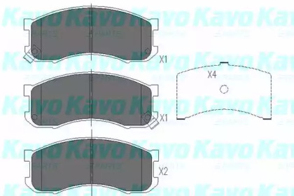 Комплект тормозных колодок (KAVO PARTS: KBP-4526)