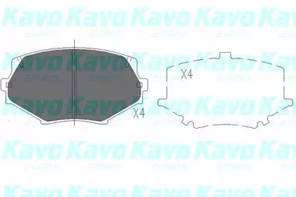 Комплект тормозных колодок (KAVO PARTS: KBP-4527)