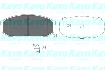 Комплект тормозных колодок (KAVO PARTS: KBP-4528)