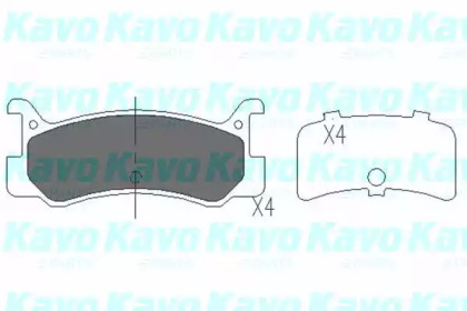 Комплект тормозных колодок (KAVO PARTS: KBP-4535)