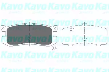 Комплект тормозных колодок (KAVO PARTS: KBP-4537)