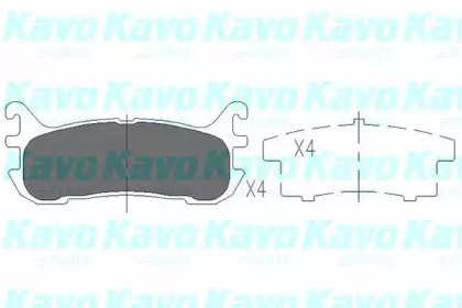 Комплект тормозных колодок (KAVO PARTS: KBP-4540)