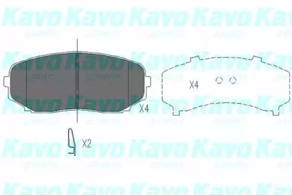 Комплект тормозных колодок (KAVO PARTS: KBP-4558)