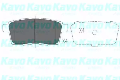 Комплект тормозных колодок (KAVO PARTS: KBP-4559)