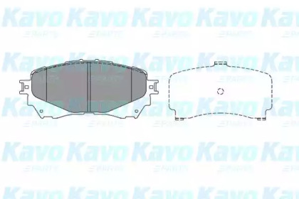 Комплект тормозных колодок (KAVO PARTS: KBP-4570)