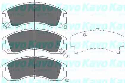 Комплект тормозных колодок (KAVO PARTS: KBP-5503)