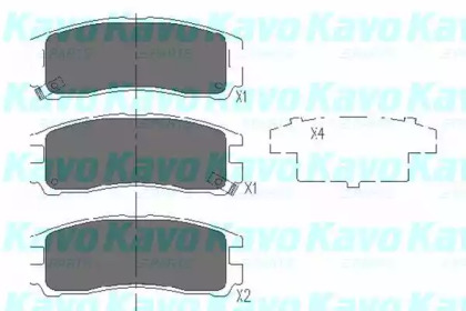 Комплект тормозных колодок (KAVO PARTS: KBP-5509)