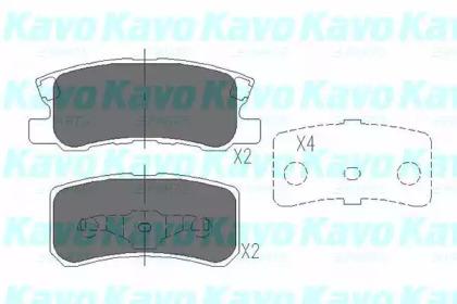 Комплект тормозных колодок (KAVO PARTS: KBP-5515)