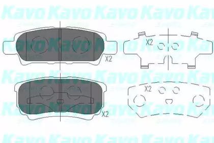 Комплект тормозных колодок (KAVO PARTS: KBP-5518)