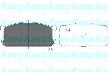 Комплект тормозных колодок (KAVO PARTS: KBP-5521)