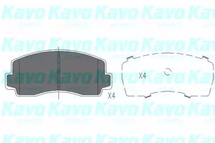 Комплект тормозных колодок (KAVO PARTS: KBP-5528)