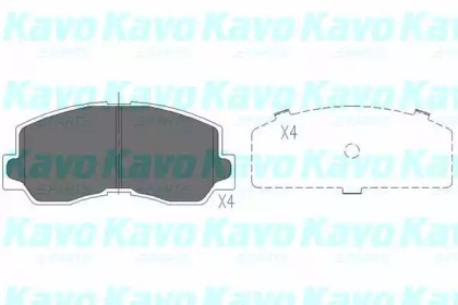 Комплект тормозных колодок (KAVO PARTS: KBP-5532)