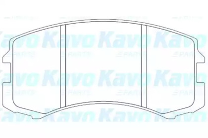 Комплект тормозных колодок (KAVO PARTS: KBP-5537)