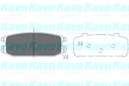 Комплект тормозных колодок (KAVO PARTS: KBP-5538)