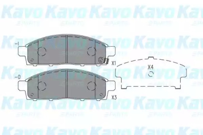 Комплект тормозных колодок (KAVO PARTS: KBP-5559)