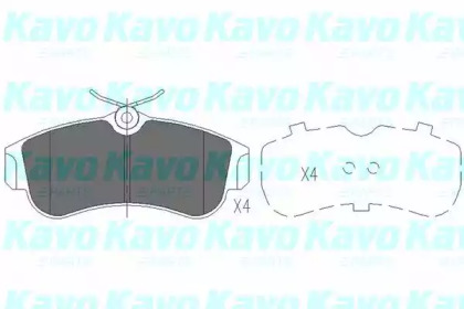 Комплект тормозных колодок (KAVO PARTS: KBP-6502)