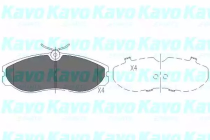 Комплект тормозных колодок (KAVO PARTS: KBP-6506)