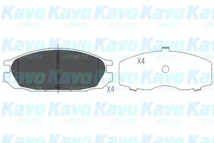 Комплект тормозных колодок (KAVO PARTS: KBP-6510)