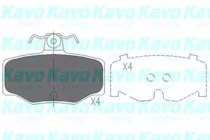 Комплект тормозных колодок (KAVO PARTS: KBP-6511)