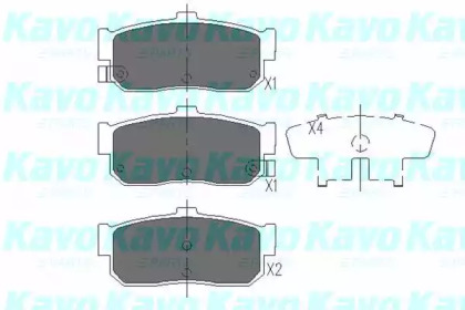 Комплект тормозных колодок (KAVO PARTS: KBP-6512)