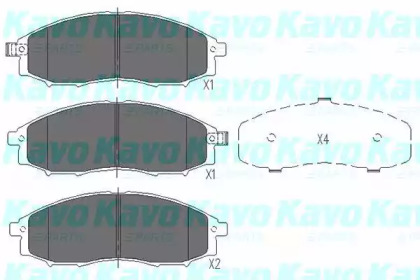 Комплект тормозных колодок (KAVO PARTS: KBP-6518)