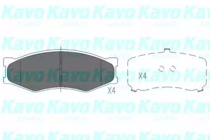 Комплект тормозных колодок (KAVO PARTS: KBP-6523)