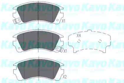 Комплект тормозных колодок (KAVO PARTS: KBP-6532)