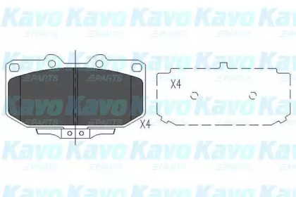 Комплект тормозных колодок (KAVO PARTS: KBP-6536)