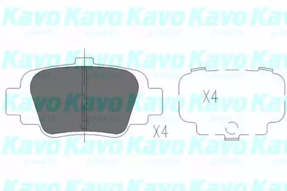 Комплект тормозных колодок (KAVO PARTS: KBP-6547)