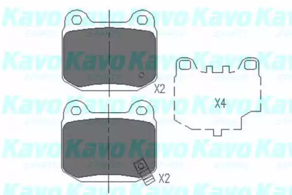 Комплект тормозных колодок (KAVO PARTS: KBP-6562)