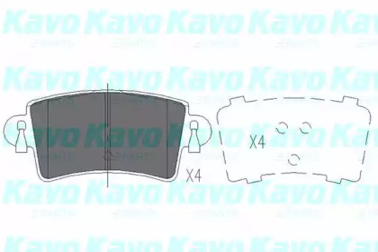 Комплект тормозных колодок (KAVO PARTS: KBP-6564)