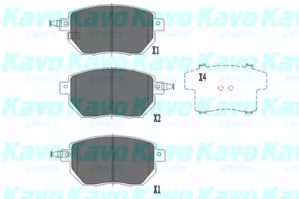 Комплект тормозных колодок (KAVO PARTS: KBP-6573)