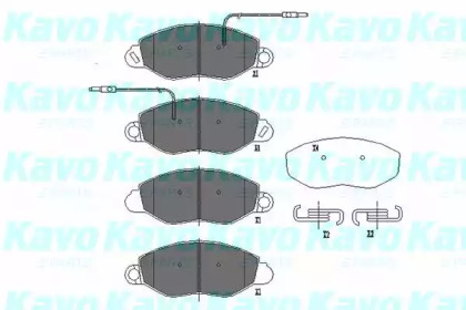 Комплект тормозных колодок (KAVO PARTS: KBP-6586)