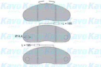 Комплект тормозных колодок (KAVO PARTS: KBP-6602)