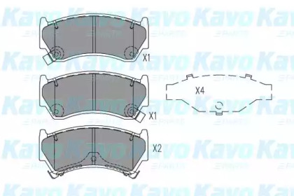 Комплект тормозных колодок (KAVO PARTS: KBP-6605)