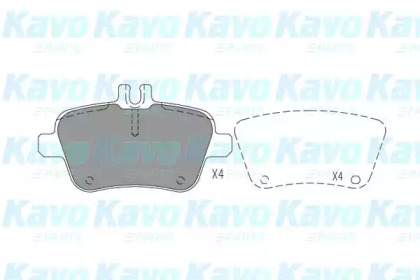 Комплект тормозных колодок (KAVO PARTS: KBP-6619)