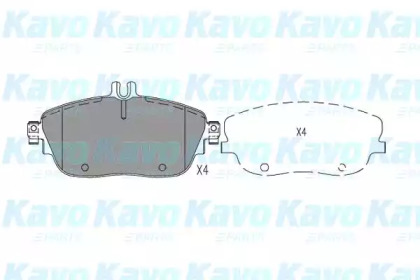 Комплект тормозных колодок (KAVO PARTS: KBP-6620)