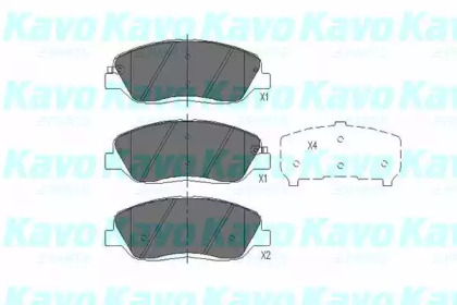 Комплект тормозных колодок (KAVO PARTS: KBP-7506)