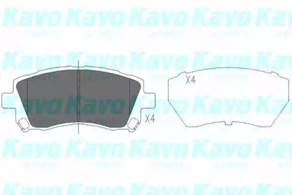 Комплект тормозных колодок (KAVO PARTS: KBP-8001)