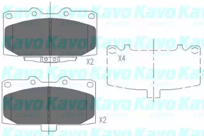 Комплект тормозных колодок (KAVO PARTS: KBP-8003)