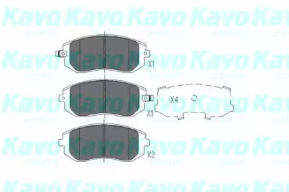 Комплект тормозных колодок (KAVO PARTS: KBP-8004)