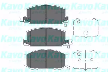 Комплект тормозных колодок (KAVO PARTS: KBP-8006)