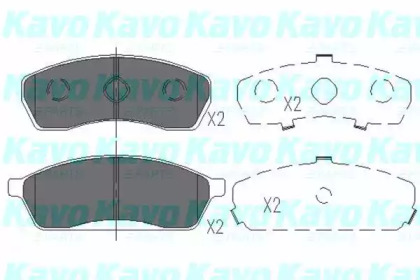 Комплект тормозных колодок (KAVO PARTS: KBP-8014)