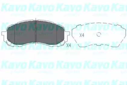 Комплект тормозных колодок (KAVO PARTS: KBP-8018)