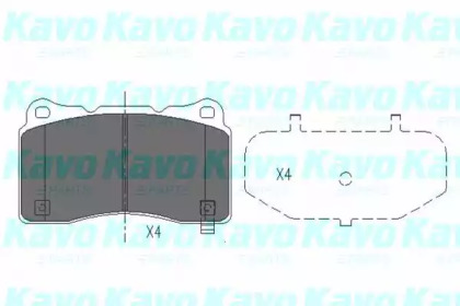 Комплект тормозных колодок (KAVO PARTS: KBP-8021)