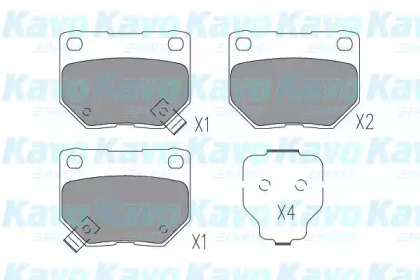 Комплект тормозных колодок (KAVO PARTS: KBP-8023)