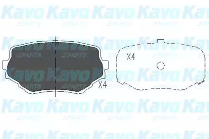 Комплект тормозных колодок (KAVO PARTS: KBP-8506)